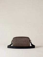 Small eco-friendly Borbonese camera case, stylish accessory for women, designed for compact cameras and everyday use.