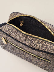 Small Borbonese Eco Line camera case, stylish and compact accessory for protecting cameras, designed for women.