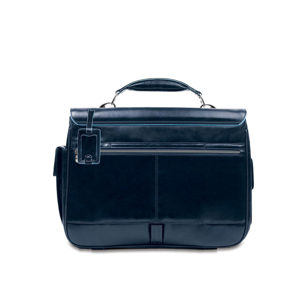 Cartella due tasche due chiusure in pelle Blue Square Piquadro - MYLILLY