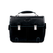 Cartella due tasche due chiusure in pelle Blue Square Piquadro - MYLILLY