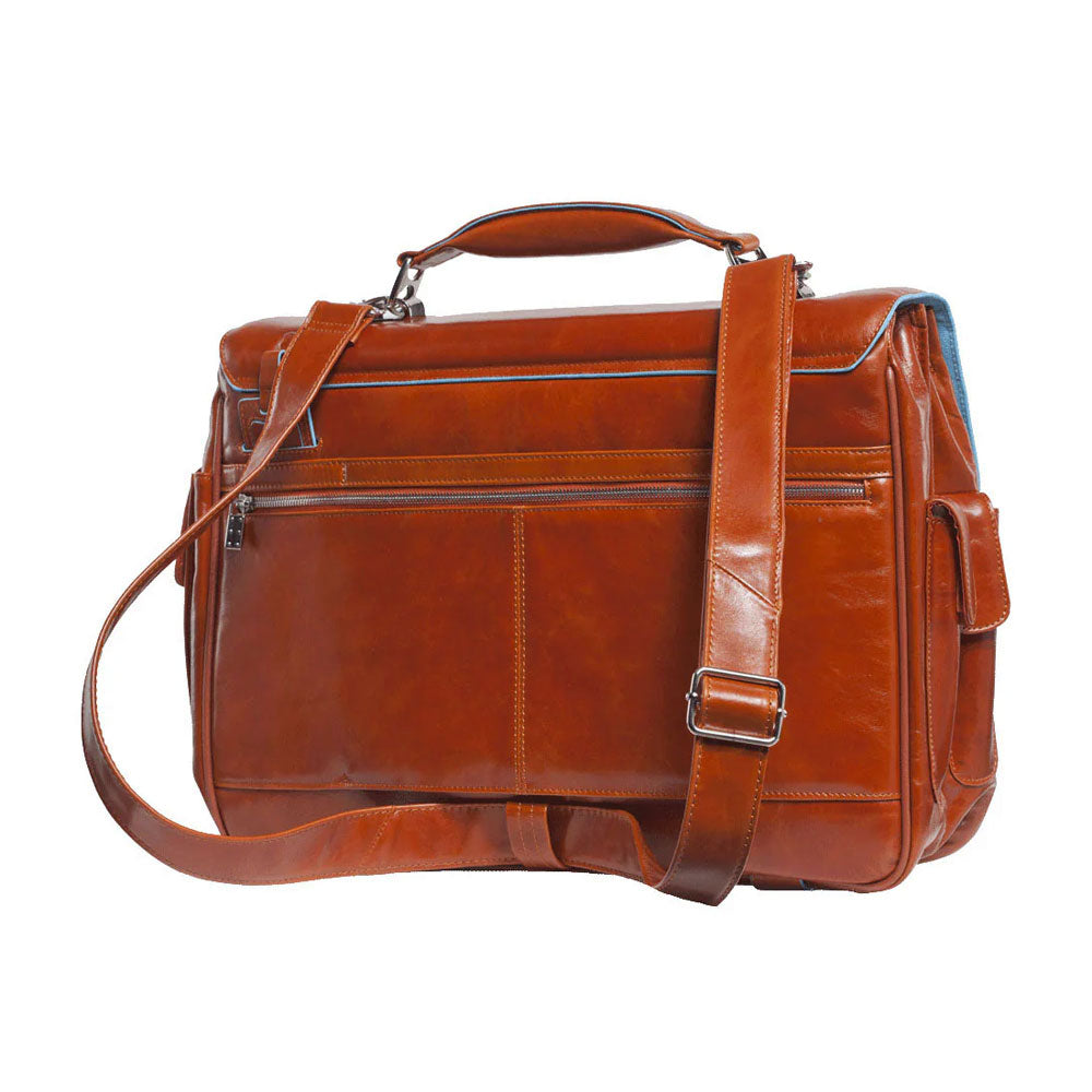 Cartella due tasche due chiusure in pelle Blue Square Piquadro - MYLILLY