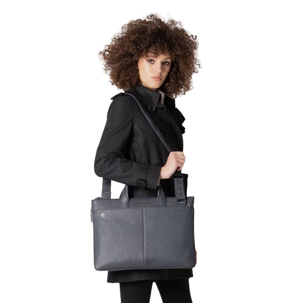 Cartella espandibile porta computer con scomparto per iPad®10,5"/9,7"  Black Square Piquadro - MYLILLY