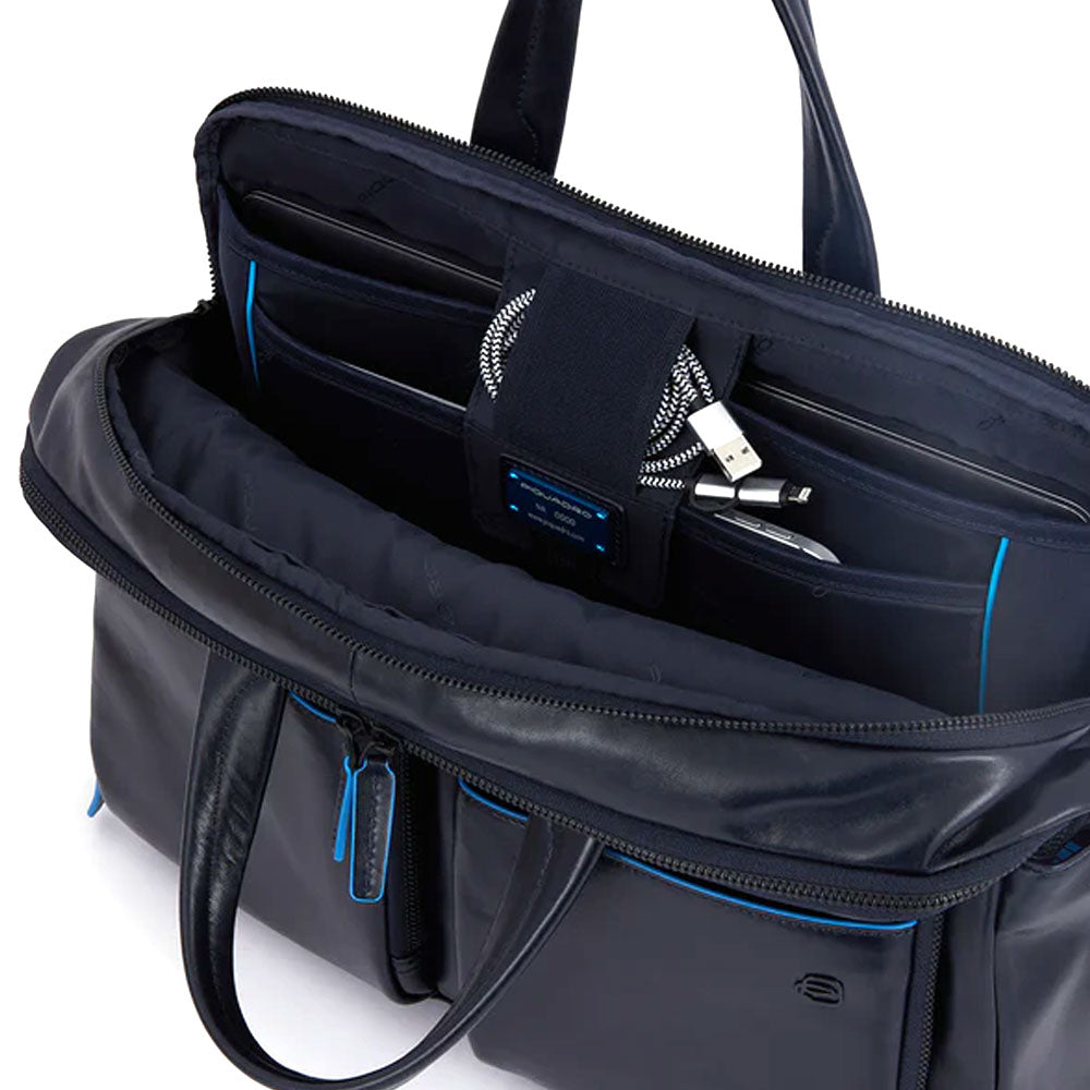 Cartella in pelle porta pc 15.6" e iPad 12.9" Piquadro - MYLILLY