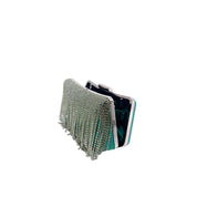 Clutch Laminated With Fringes Strass Kontessa - MYLILLY