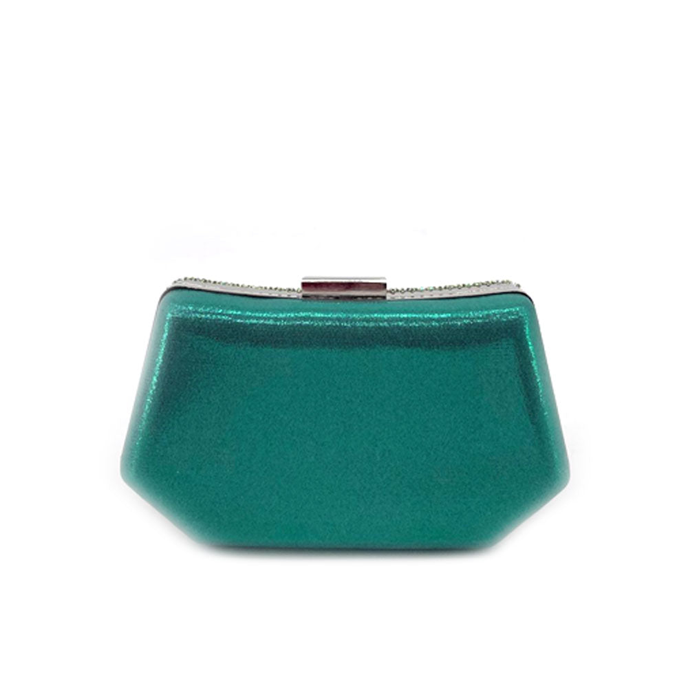 Clutch Laminated With Fringes Strass Kontessa - MYLILLY