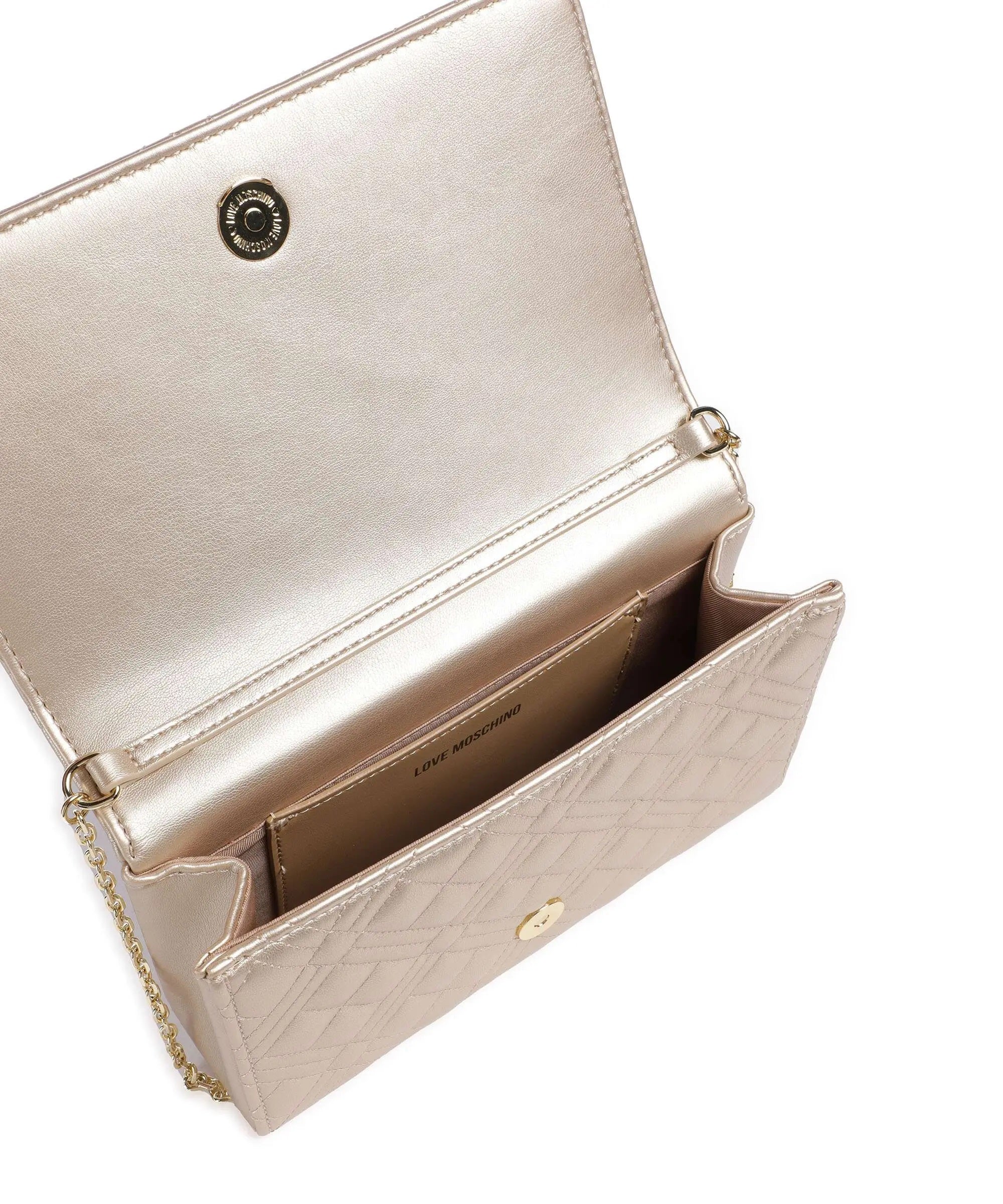 Clutch Shiny Quilted Love Moschino - MYLILLY
