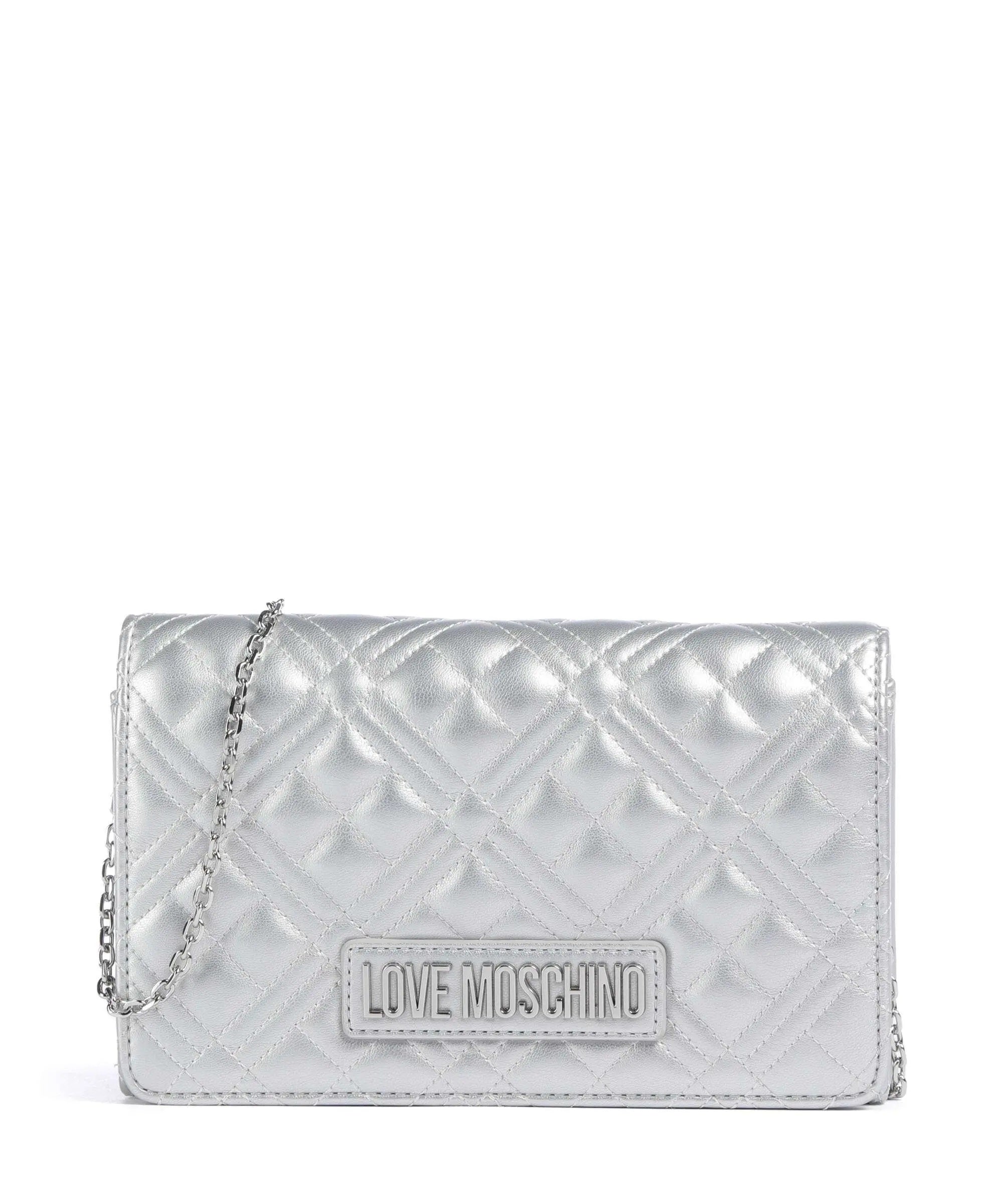 Clutch Shiny Quilted Love Moschino - MYLILLY