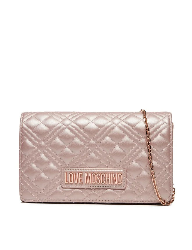 Clutch Shiny Quilted Love Moschino - MYLILLY