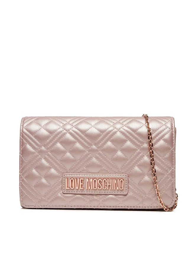 Clutch Shiny Quilted Love Moschino - MYLILLY