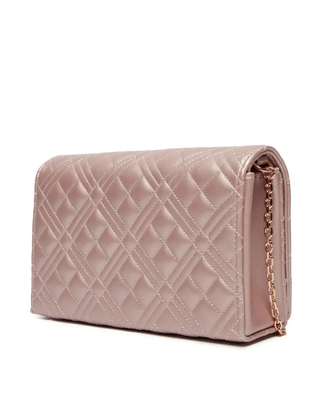Clutch Shiny Quilted Love Moschino - MYLILLY