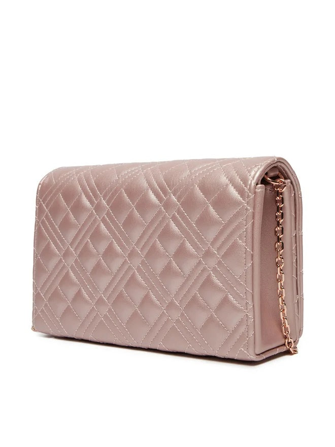 Clutch Shiny Quilted Love Moschino - MYLILLY