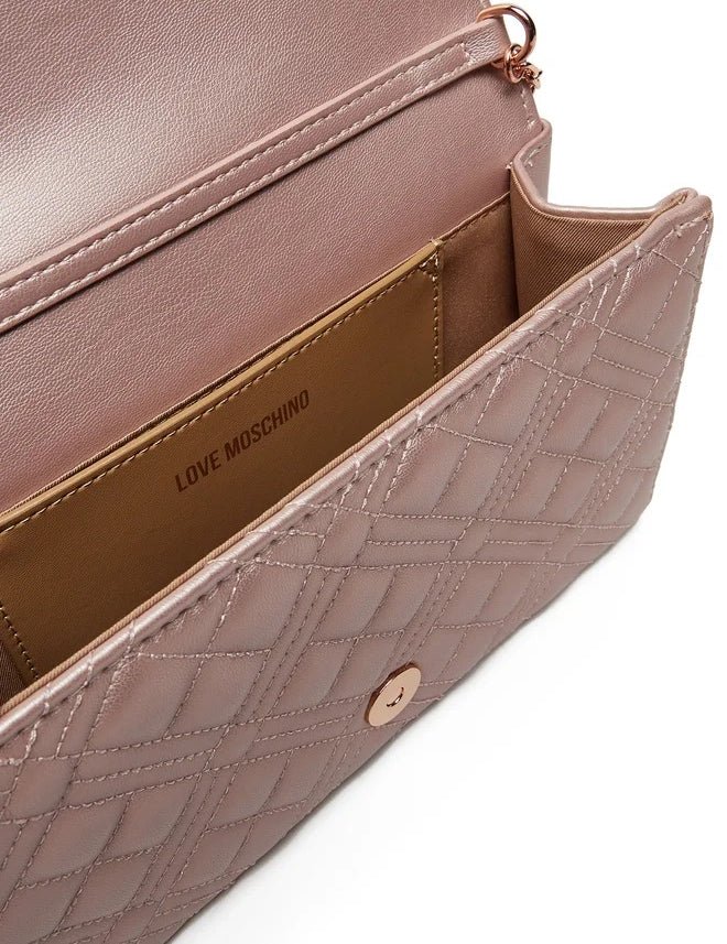 Clutch Shiny Quilted Love Moschino - MYLILLY