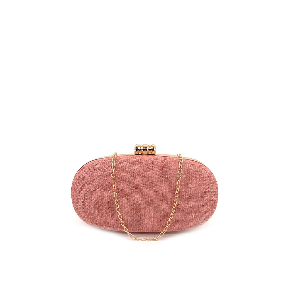 Clutch Straw With Multicolor Chain Kontessa - MYLILLY