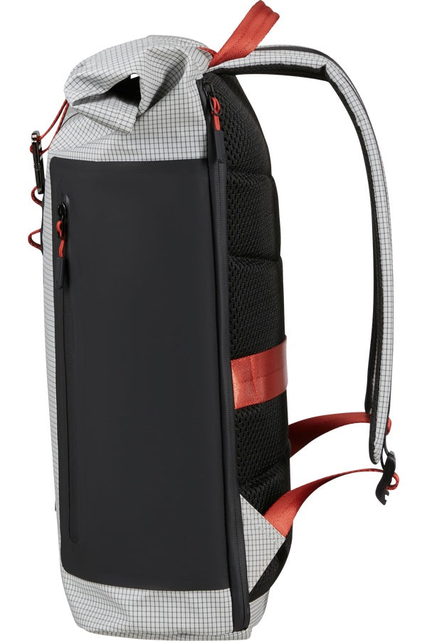Unisex Samsonite Coatify Biz Rolltop Backpack with 15.6-inch laptop compartment and sleek design for daily use