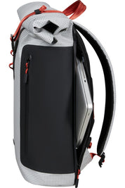 Unisex Samsonite Coatify Biz Rolltop Backpack with 15.6-inch laptop compartment, black nylon design and rolltop closure.