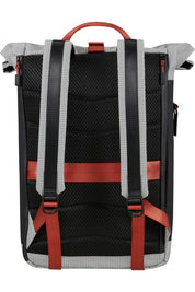 Unisex Samsonite Coatify Biz Rolltop Backpack with 15.6-inch laptop compartment and sleek design, shown from the front.