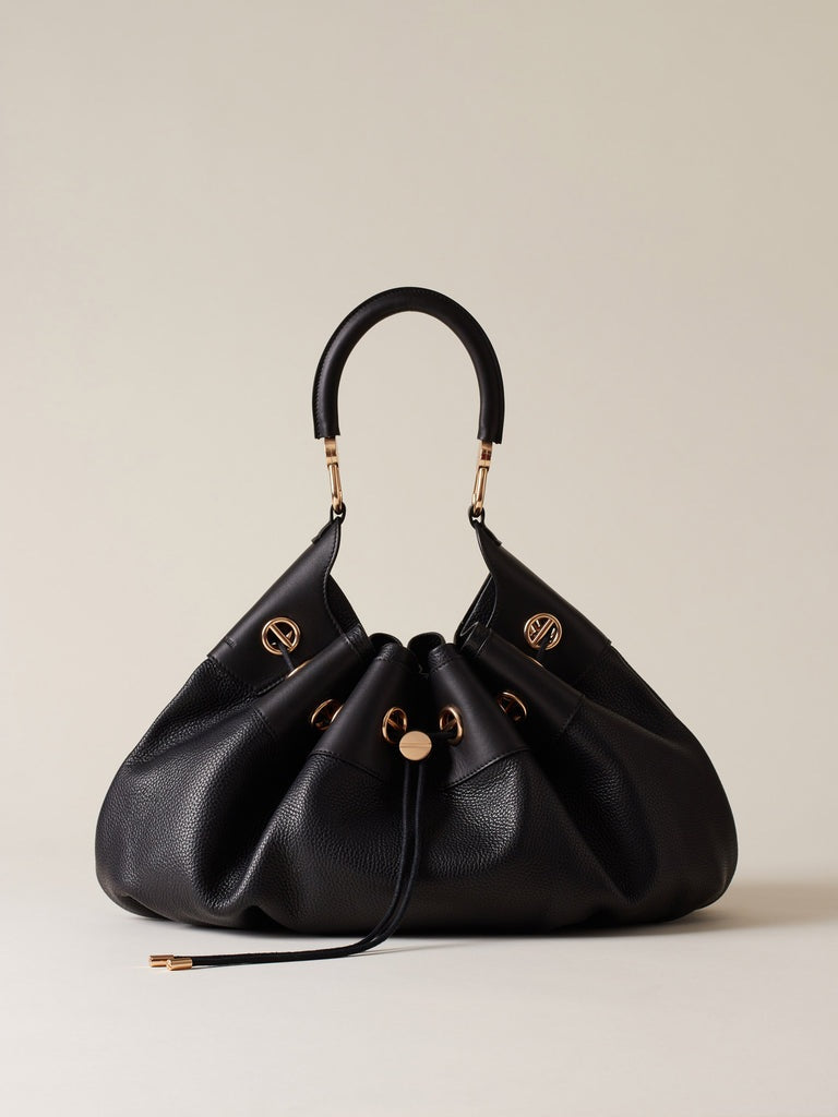 Large Borbonese Collier Hobo Bag for women, stylish shoulder bag with spacious design and elegant details.