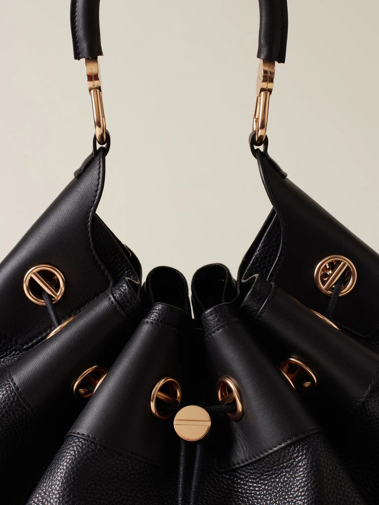Large Borbonese Collier Hobo Bag for women, stylish shoulder accessory with spacious design and elegant details.