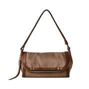 Small crossbody bag by Borbonese with a sleek frame design, featuring a shoulder strap and elegant style.