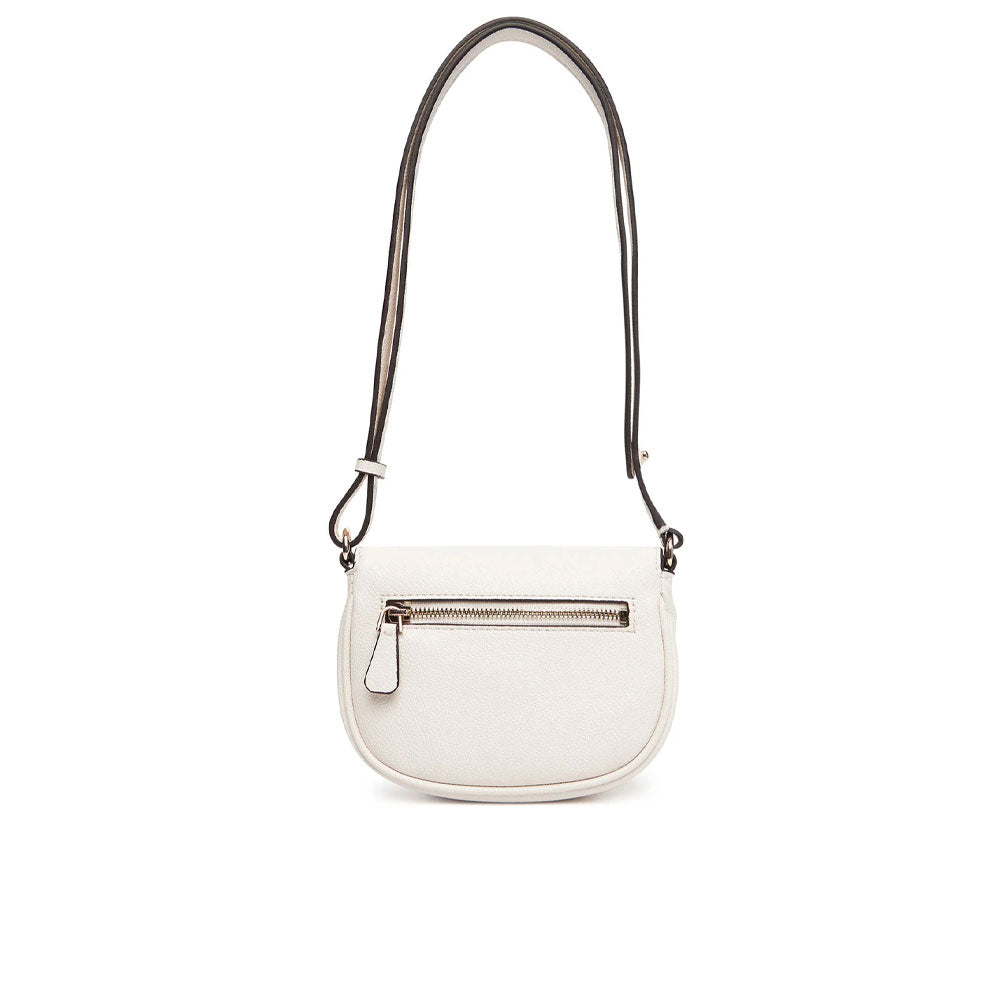 Mini crossbody bag from Guess in Calebra design, featuring a stylish pattern and adjustable strap for women.