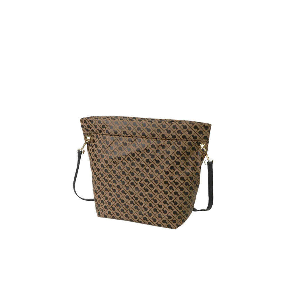 Gherardini Softy crossbody bag for women, small leather handbag with adjustable strap, in a soft pastel color.