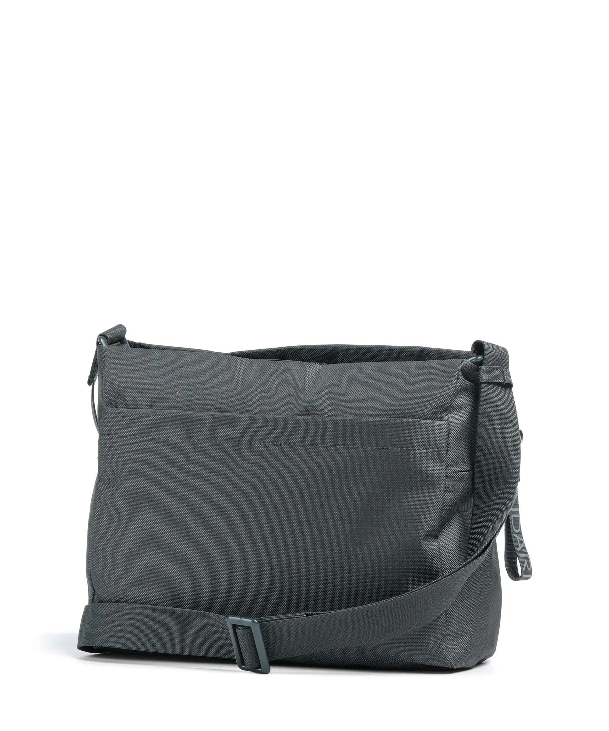 Mandarina Duck Crossover MD20 women's shoulder bag in orange with adjustable strap and sleek design.
