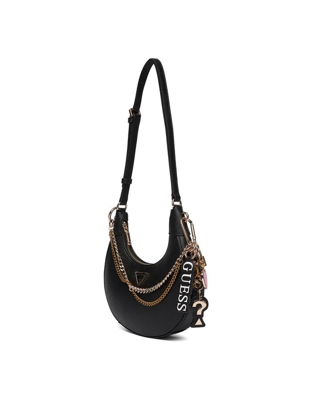 Guess Davina shoulder bag in stylish design, compact and versatile accessory for women, with adjustable strap and modern look.