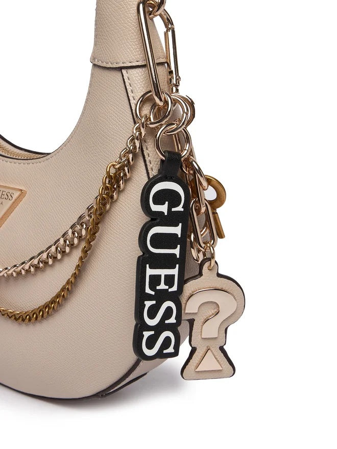 Guess Davina shoulder bag for women, mini crossbody bag with sleek design and adjustable strap, stylish accessory for everyday wear.
