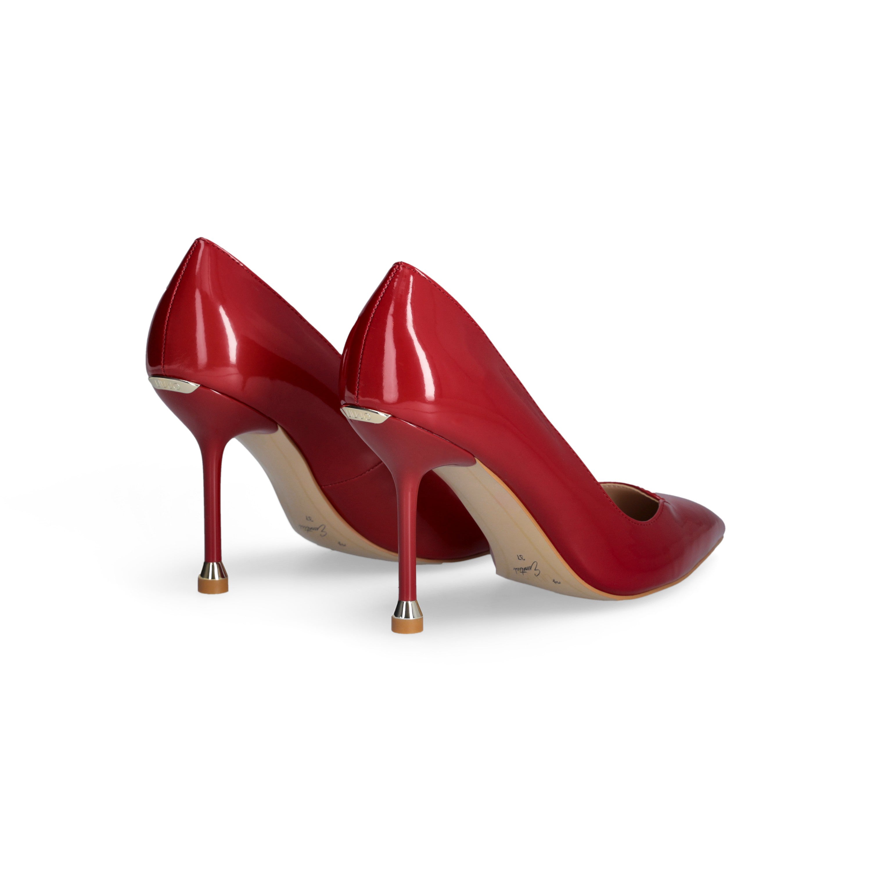 Liu Jo Decollete My Demi women's high heel shoes in black leather with pointed toe and elegant design.