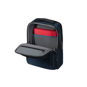 Evosight unisex backpack by Samsonite with a 14.1-inch laptop compartment, featuring black fabric and adjustable straps.