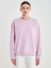 Vicolo Donna Basic Felpa, casual sweatshirt in soft fabric, featuring a relaxed fit and simple design for everyday wear.