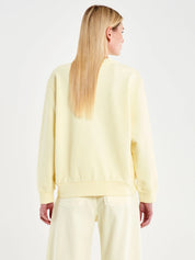 Vicolo Felpa Basic Donna, soft casual sweatshirt with logo detail, in neutral color, perfect for everyday wear