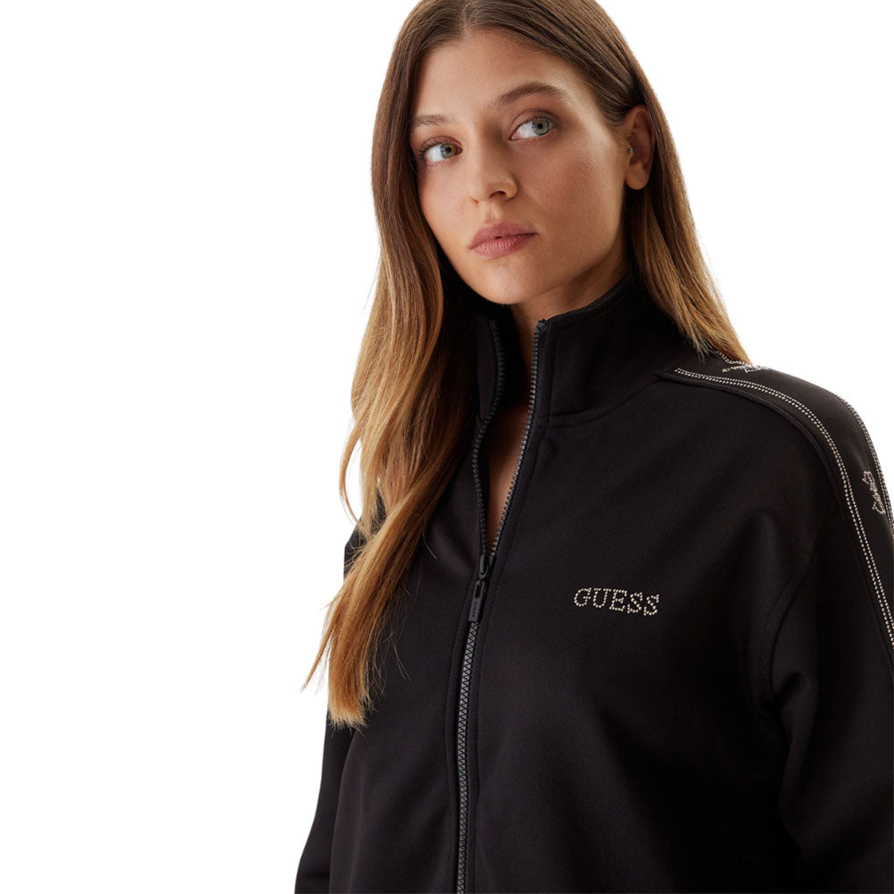 Guess Donna Felpa Octavia in soft fabric, featuring a relaxed fit and stylish design, perfect for casual wear.