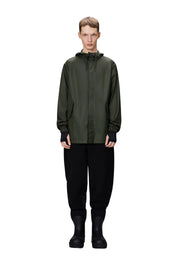 Unisex Rains fishtail jacket in waterproof material with a sleek design, suitable for rain protection and stylish wear