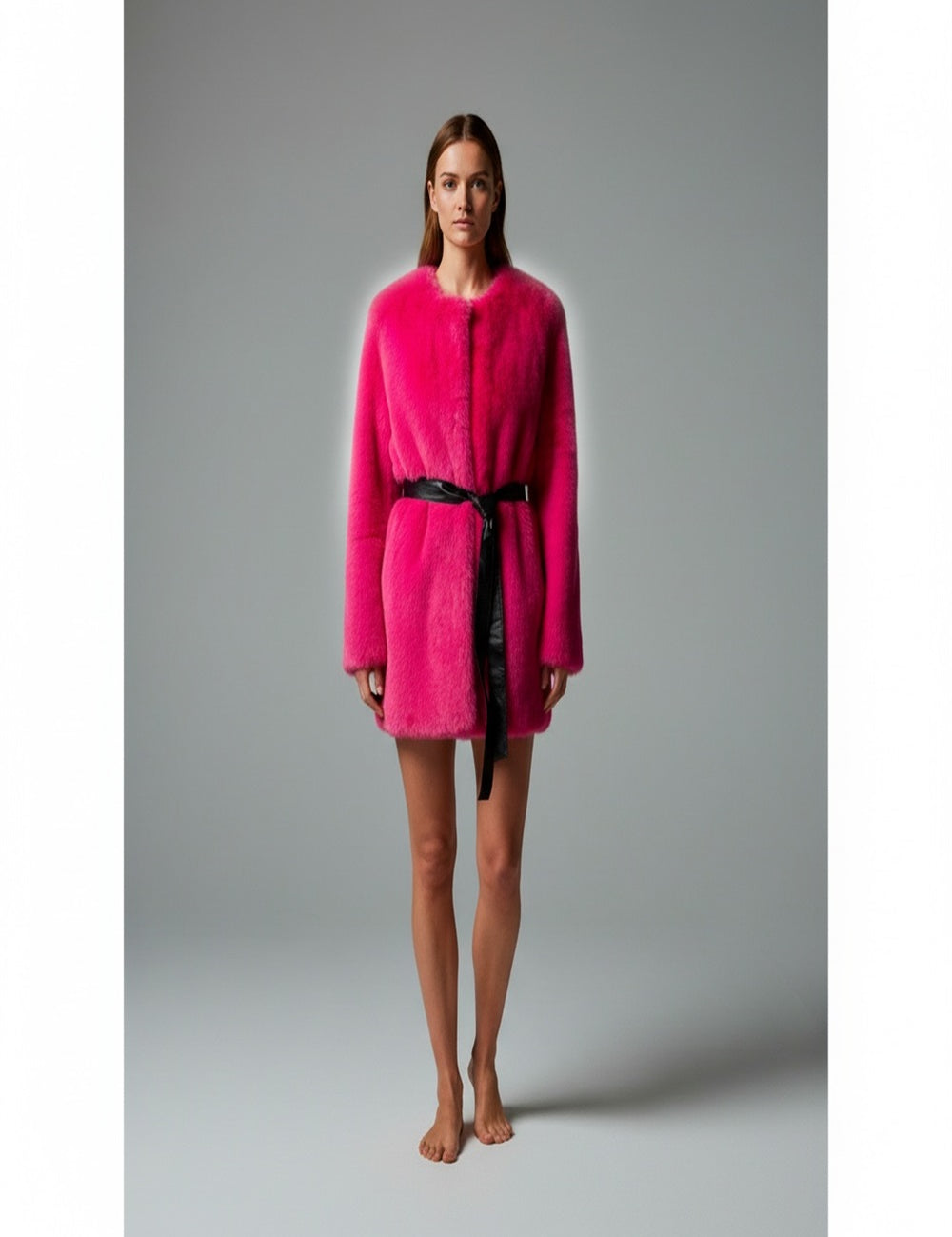 Eco Tavus Milano women's coat featuring a plush fur and shearling design, stylish and warm winter outerwear for women.