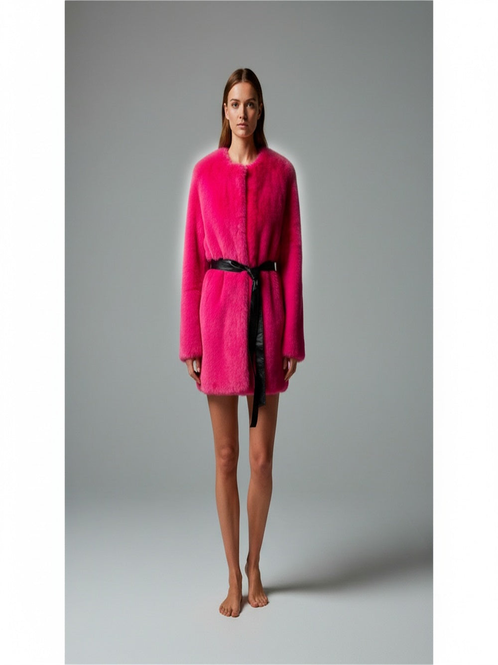 Eco Tavus Milano women's coat featuring a plush fur and shearling design, stylish and warm winter outerwear for women.