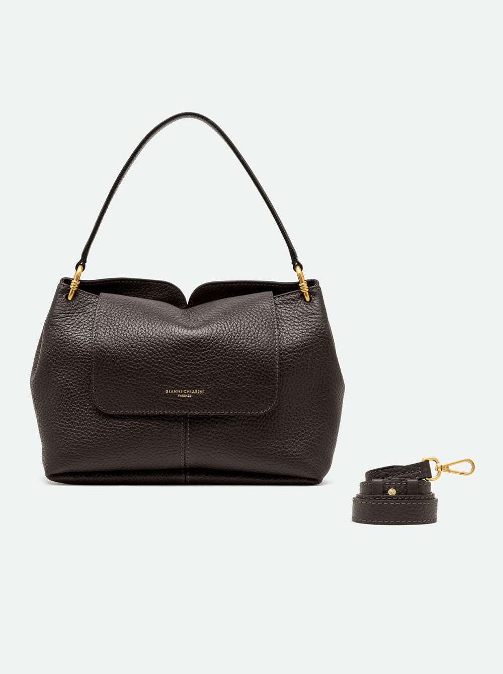 Sandra leather shoulder bag by Gianni Chiarini