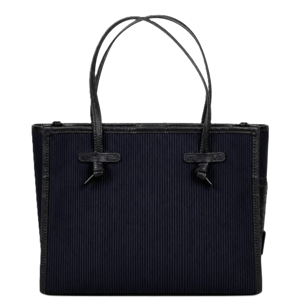 Gianni Chiarini Marcella shopping bag in pinstriped suede
