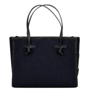 Gianni Chiarini Marcella shopping bag in pinstriped suede
