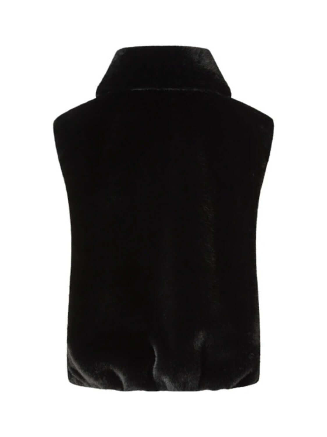 Pinko Gilet Deyn in soft pink, featuring faux fur and a chic, stylish design for women's outerwear.