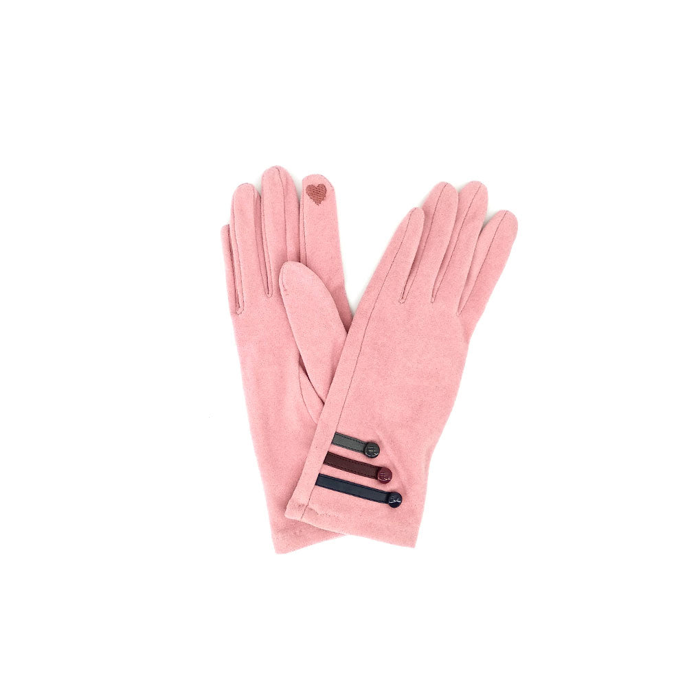 Guanti con bottoni Verde - MYLILLY