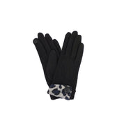 Guanti con polsino animalier Verde - MYLILLY