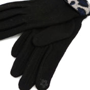 Guanti con polsino animalier Verde - MYLILLY