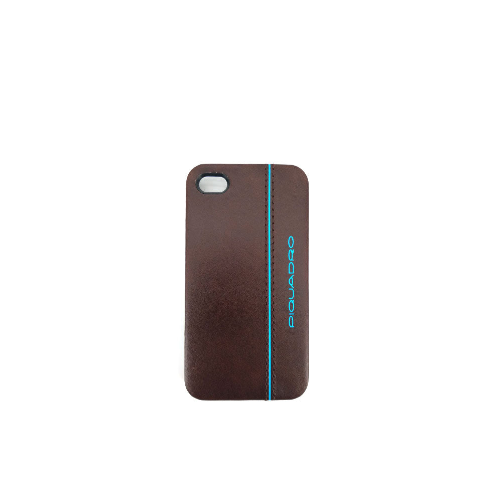 Guscio rigido Blue Square per iPHONE4 e per iPHONE4S in pelle Piquadro - MYLILLY
