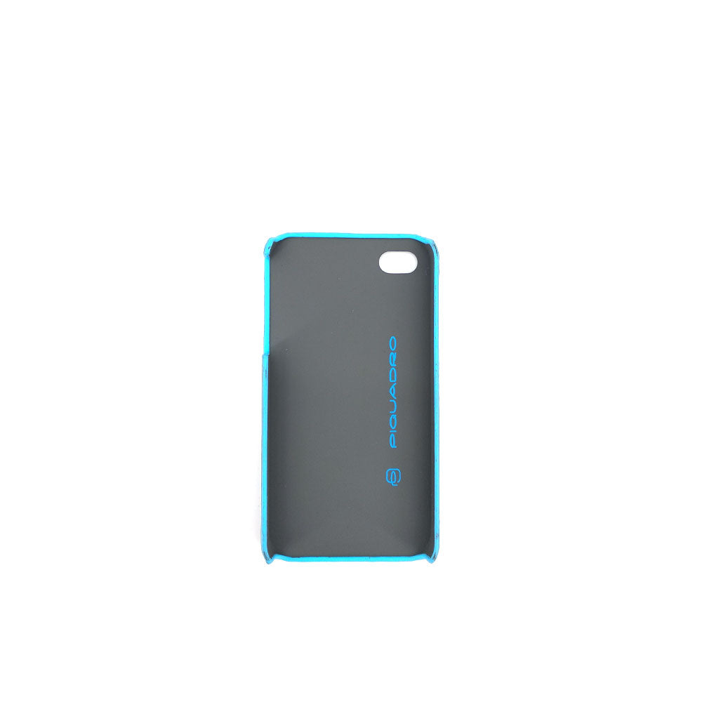 Guscio rigido Blue Square per iPHONE4 e per iPHONE4S in pelle Piquadro - MYLILLY