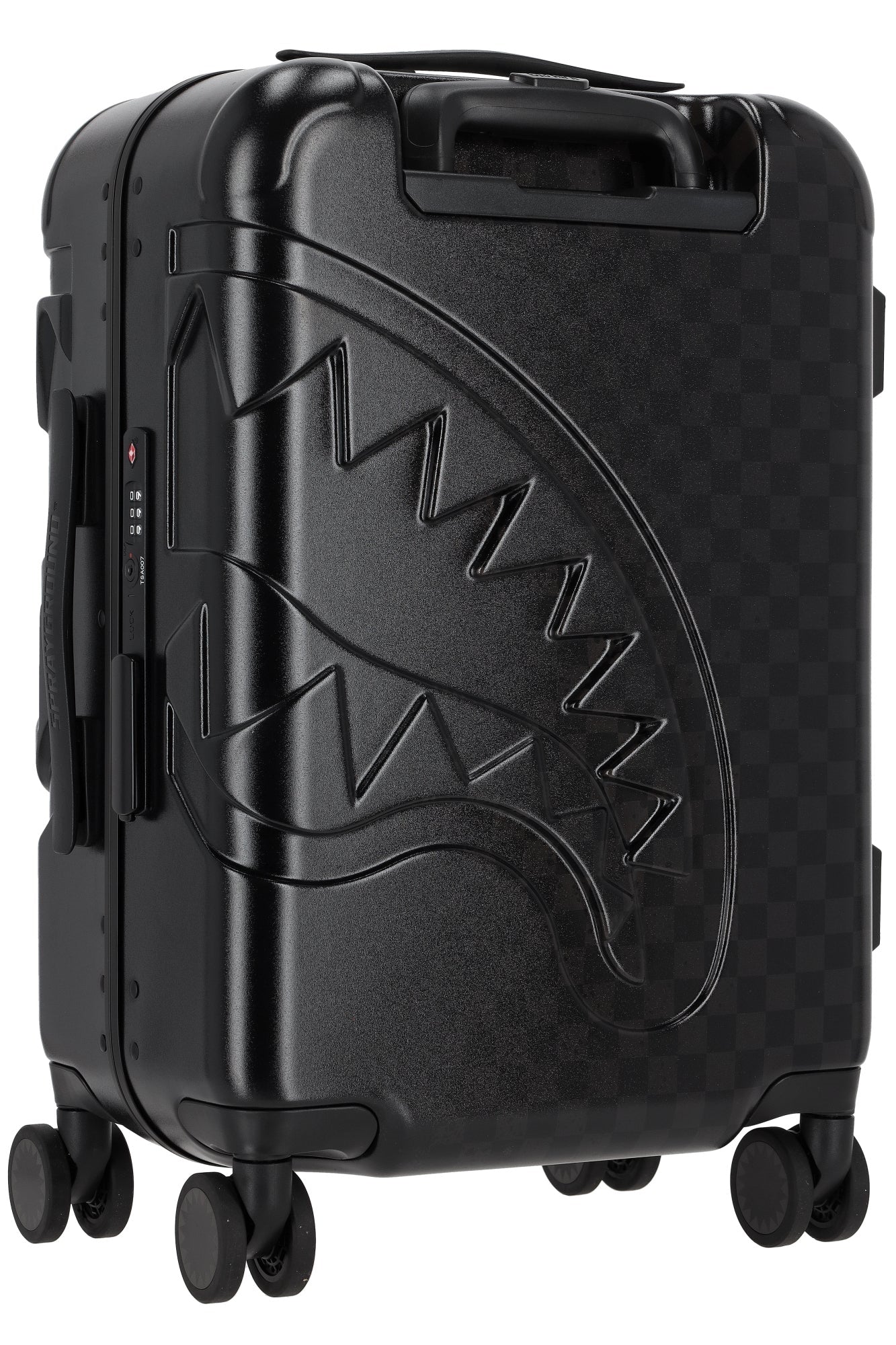 Half Spritz Black/Grey Check Carry-on Luggage Sprayground - MYLILLY
