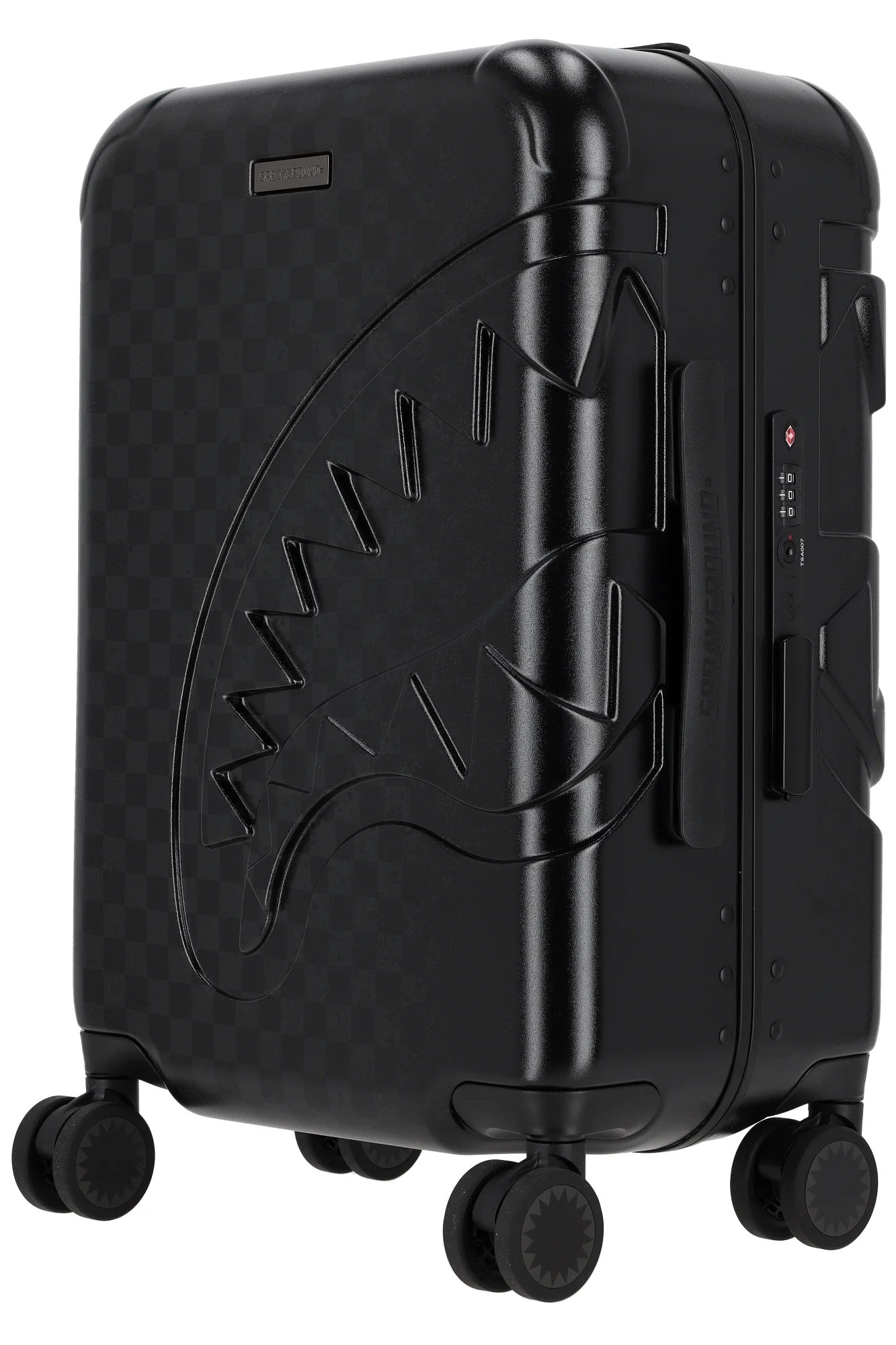 Half Spritz Black/Grey Check Carry-on Luggage Sprayground - MYLILLY