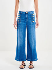 Vicolo Donna Cristina Vicolo jeans in classic blue denim with a slim fit and five-pocket design.
