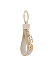 Guess keyring accessory with branded metal charm and decorative details, designed for women's key organization.