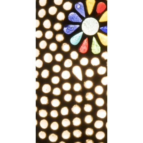 Lampada da tavolo in vetro mosaicata con fiori India World - MYLILLY